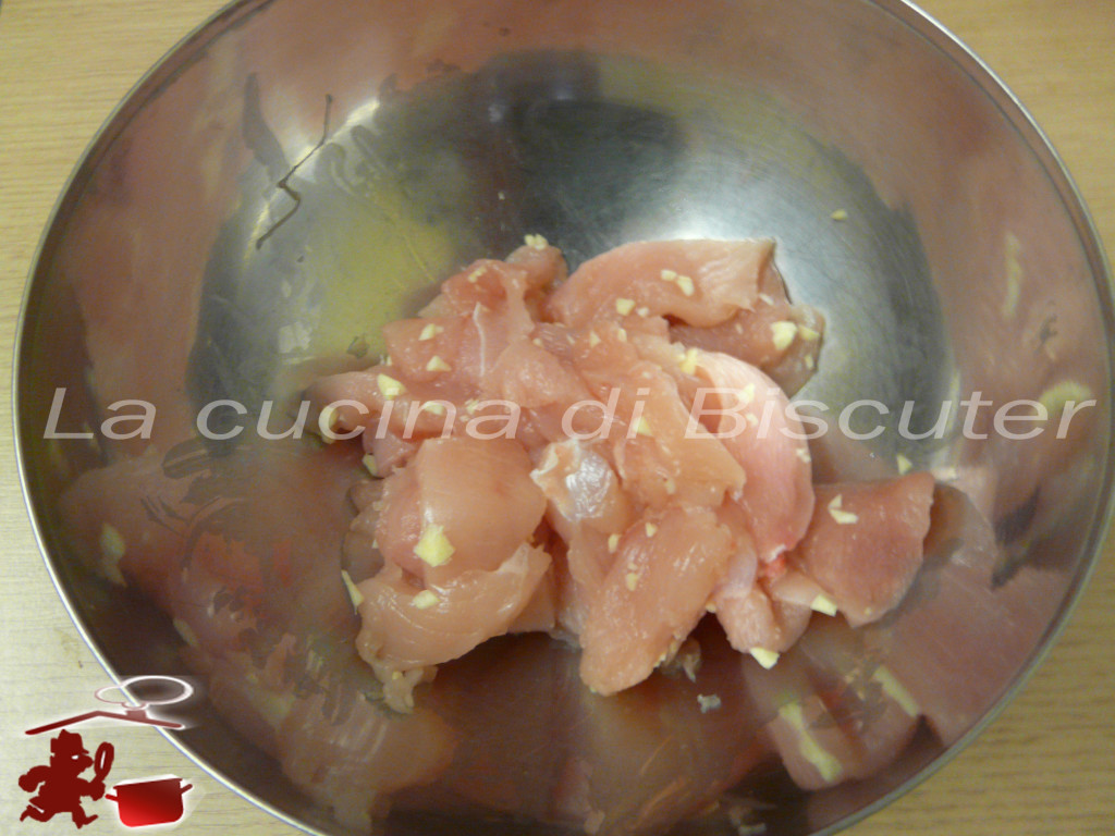 Pollo con piselli allla Asturiana 4