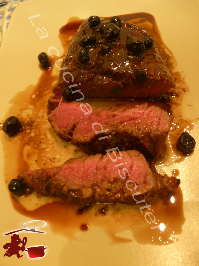 Tagliata di manzo al mirto --