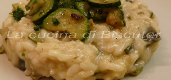 Risotto cremoso con zucchine