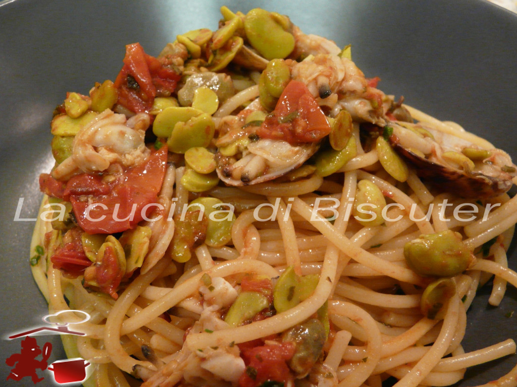 Spaghetti con arselle alla Biscuter -