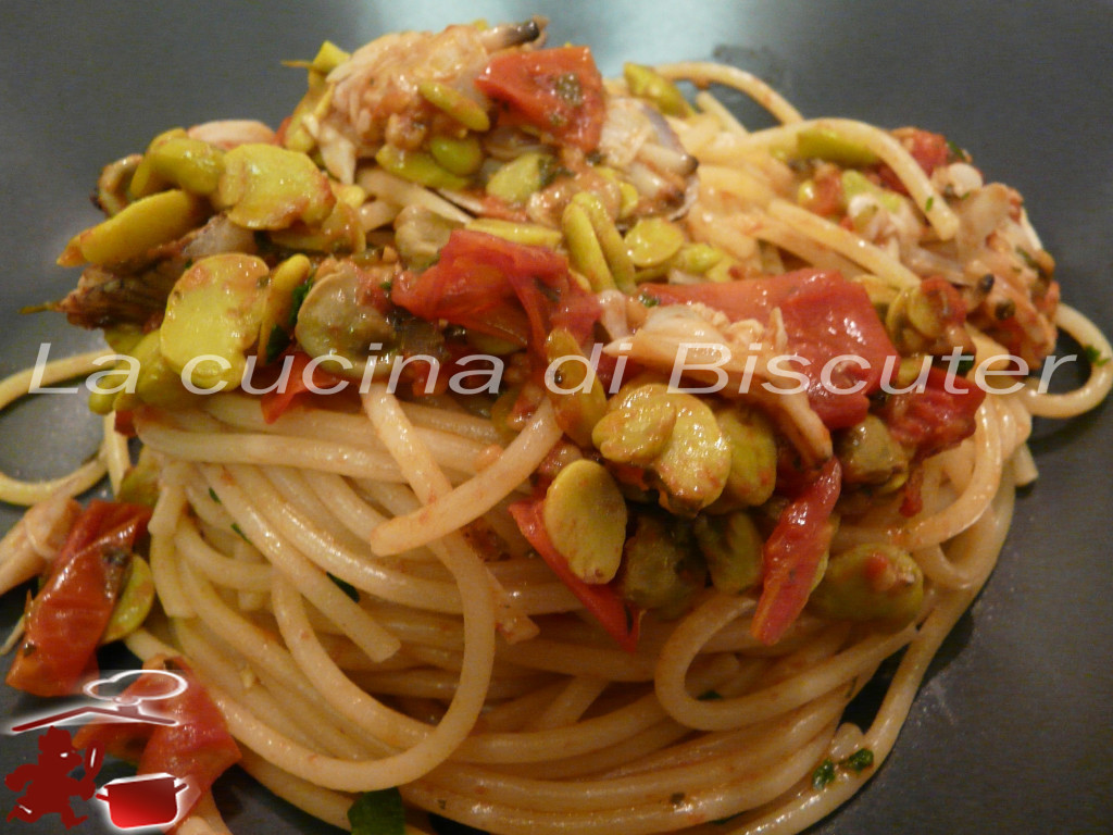 Spaghetti con arselle alla Biscuter --