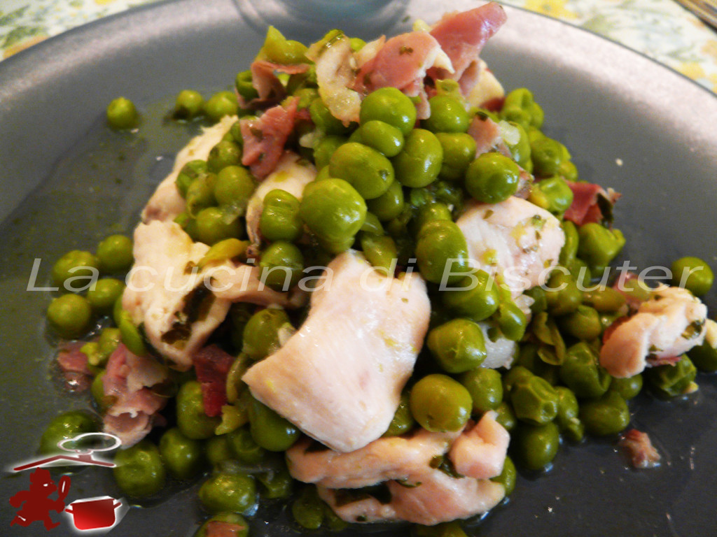 Pollo con piselli allla Asturiana --