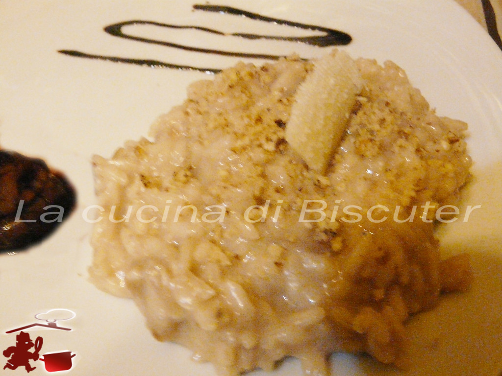 risotto castagne noci taleggio --